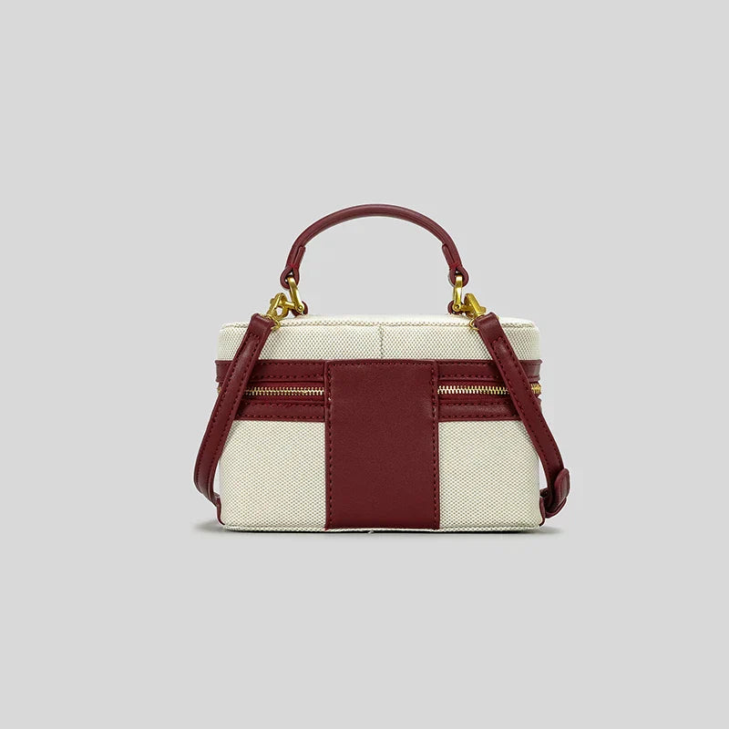 Fernanda Canvas Box Crossbody Bag