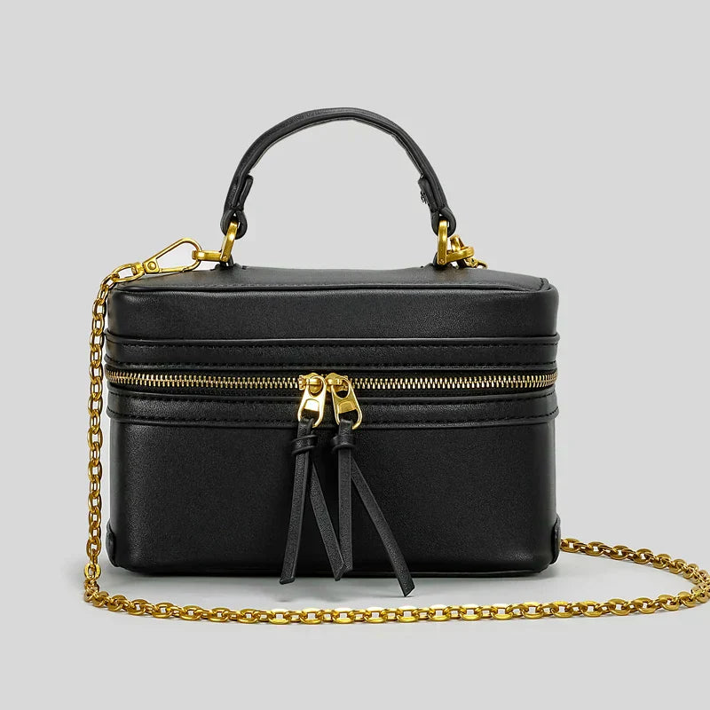 Fernanda Canvas Box Crossbody Bag