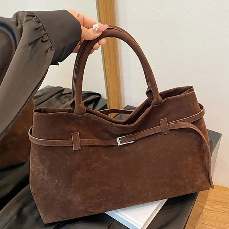Women's Suede Tote Bag - Esmé